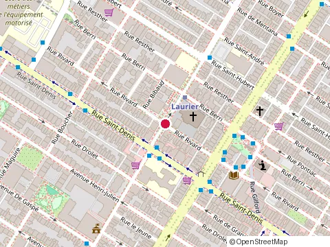 Location of la Boîte Gourmande at 445 avenue Laurier E, Montréal