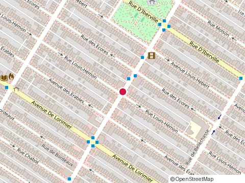Location of la Boulette at 2223 Rue Beaubien E, Montréal