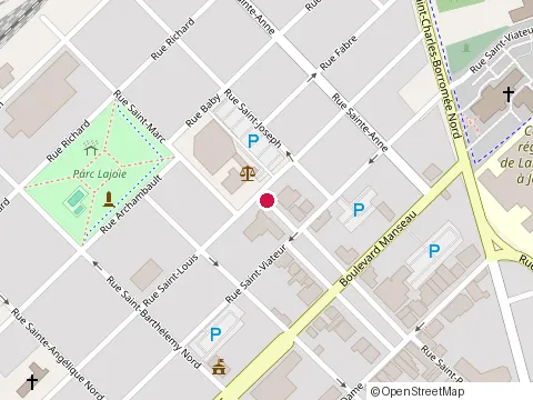 Location of la Boutiquoise at 122 place Bourget N, Joliette