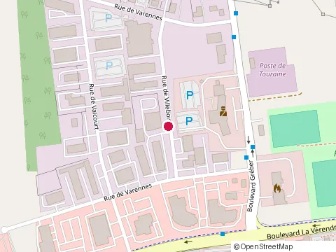 Location of la Brasserie Gainsbourg at 45 de Villebois, Gatineau