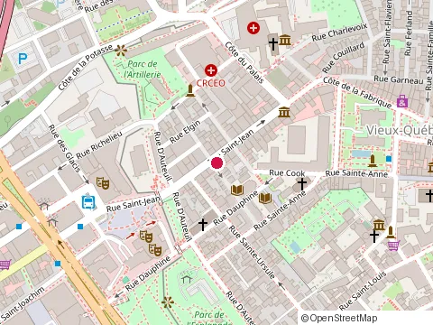 Location of la Buchette at 24 Rue Sainte-Anne, Québec