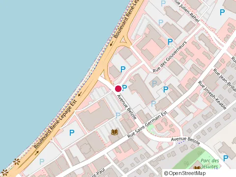 Emplacement de la Cage au 130 avenue Belzile, Rimouski