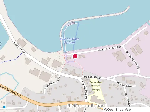 Location of la Cantine du Quai at 17 Rue de la Langevin, Gaspé