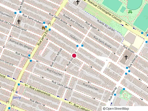 Location of la Castiglione at 7900 avenue de Chateaubriand, Montréal