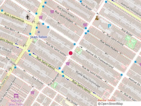 Location of la Cecilia Restaurant at 510 Rue Bélanger, Montréal