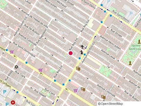 Location of la Chilenita at 130 Rue Roy E, Montréal