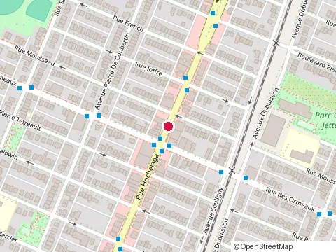 Location of la Diperie Hochelaga at 8726 Rue Hochelaga, Montréal