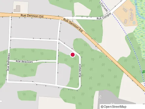 Location of la Fabrik 19 at 877 Rue Marcil, Granby