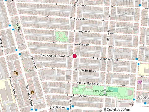 Location of la Fondation Dmla at 1986 Rue Jacques-Hertel, Montréal