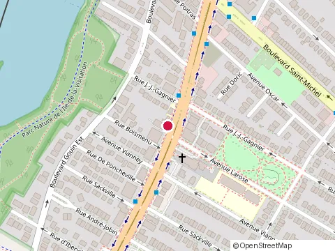 Location of la Garderie les Joyeux Petits Anges at 2875 boulevard Henri-Bourassa E, Montréal