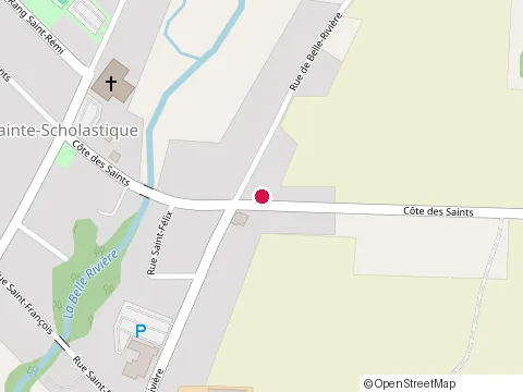 Location of la Kaserne at 9975 Rue de Belle Rivière, Mirabel