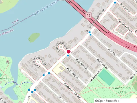 Location of la Maison des Parents at 4694 Boulevard Gouin E, Montréal-Nord