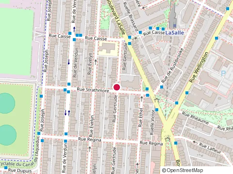 Location of la Maison des Tous Petits at 3439 Rue Gertrude, Verdun