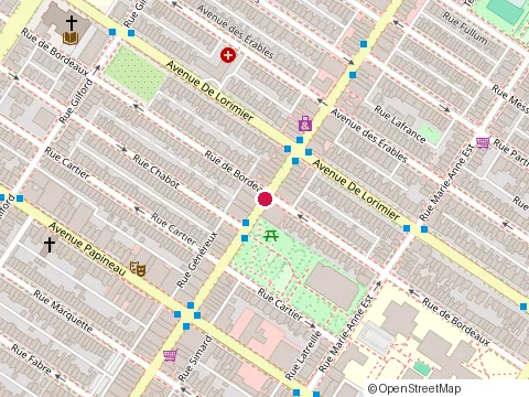 Location of la Maison du Rôti at 1969 Mont-Royal Ave E, Montréal
