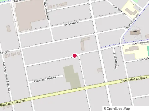 Location of la Mince Ligne Bleue at 667 Rue Notre Dame, Granby
