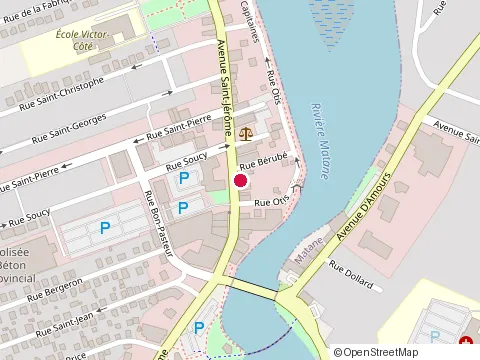 Location of la Miss Café at 334 avenue St-Jérôme, Matane