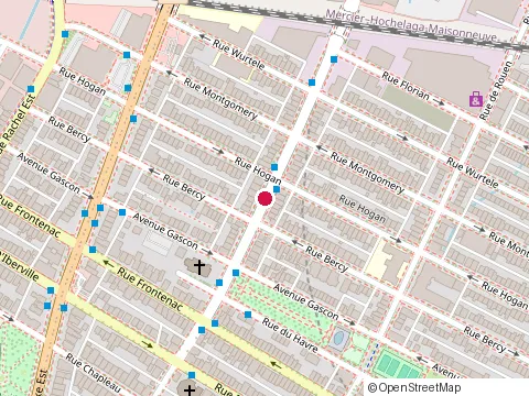 Location of la Montrealaise at 2748 Rue Hochelaga, Montréal