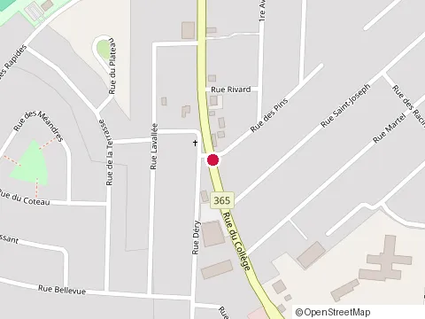 Emplacement de la Muraille des Bières au 142 Rue du Collège, Pont-Rouge