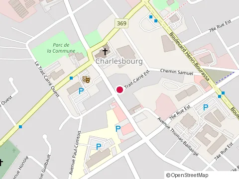 Location of la P'Tite Souris at 7816 le Trait Carr East, Québec
