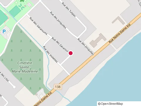 Location of la Petite Ebeniste at 84 Rue des Geraniums, Trois-Rivières