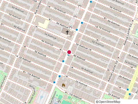 Location of la Planète Oeuf at 2734 Rue Masson, Montréal