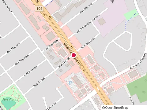 Location of la Poule Givrée at 263 Boulevard Saint-Luc, Saint-Jean-sur-Richelieu
