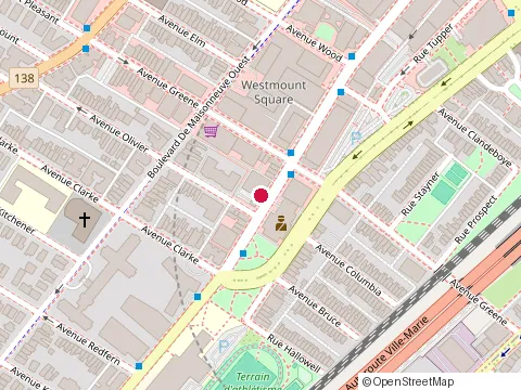 Location of la Psy at 4215 Saint-Catherine St, Westmount