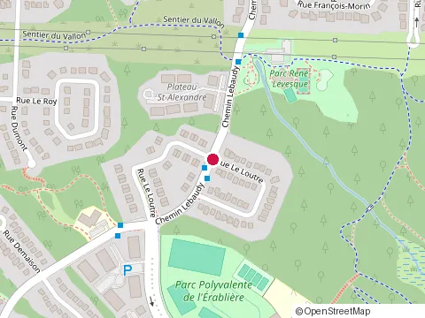 Location of la Saga Maison des Jeunes at 288 Chemin Lebaudy, Gatineau