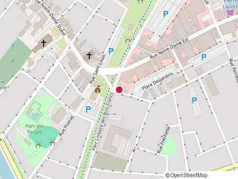 Location of la Shoppe Saladebar at 14 Rue Tourigny Local 1, Victoriaville