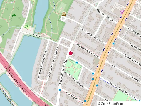 Location of la Station F at 2076 boulevard Gouin E, Montréal
