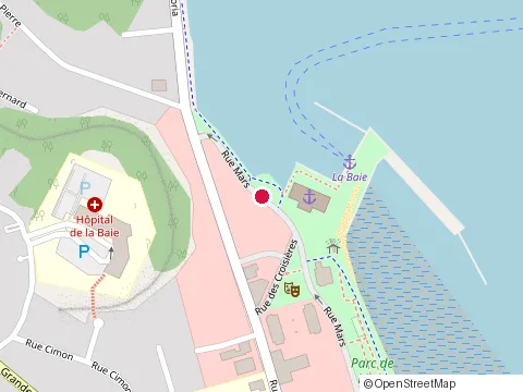 Location of la Terrasse des Ha! Ha! at 621 Rue Mars, La Baie