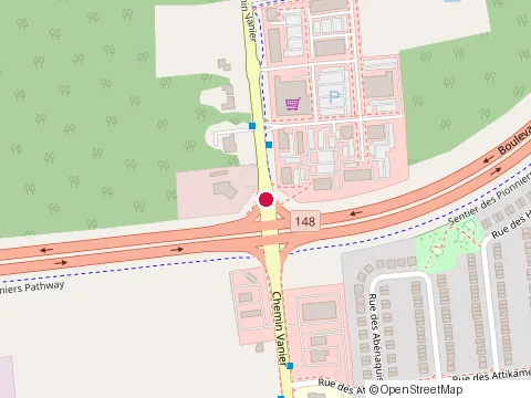 Location of la Zone Chawarma at 491 Chem. Vanier, Gatineau