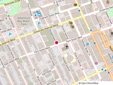 Location of Berkshire Care Centre at 350 Dougall Ave, Windsor