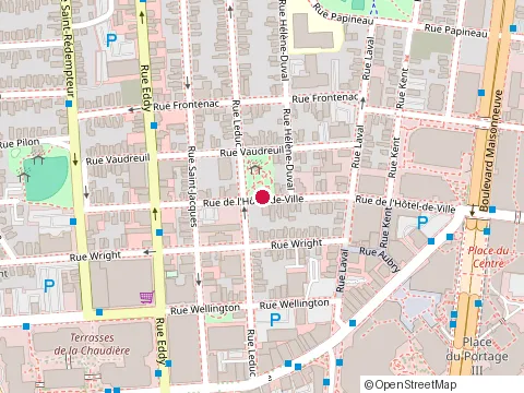 Location of Laboratoire Visuel - Optométristes et Opticiens at 54 Rue de l'Hôtel de Ville, Gatineau