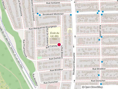Location of Lac-des-Fées School at 4 Rue Camille-Gay, Gatineau