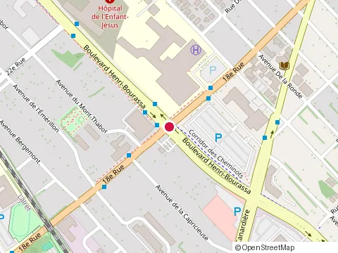 Location of Laclique at 1401 18E Rue, Québec