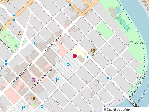Location of Lafontaine School at 350 avenue Sainte-Marie, Saint-Hyacinthe