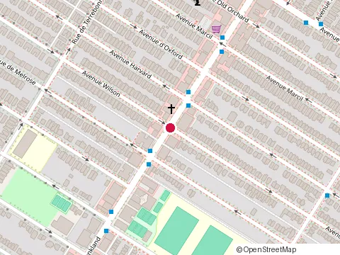 Location of Laid And Lashed at 5708 Monkland Ave, Montréal