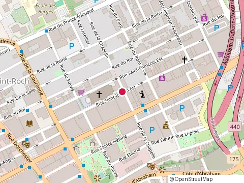 Location of Laliberte at 595 Rue Saint-Joseph E, Québec
