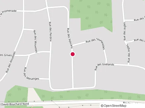 Location of Landscaper Jean Duhamel at 558 Rue des Pélicans, Granby