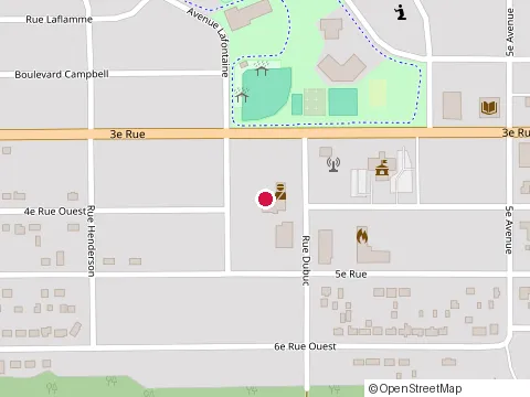 Location of Larouche Construction at 121 Rue Dubuc, Chibougamau