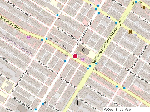 Location of Lasagne du Plateau at 5007 Park Ave, Montréal