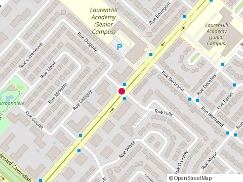 Location of Laurenhill Academy at 2505 Boulevard de la Cote-Vertu, Saint-Laurent