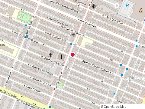 Location of Laurent Amiot at 7491 avenue Champagneur, Montréal