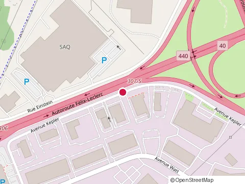 Location of Laurier Mazda Service at 3001 Kepler Ave, Qubec