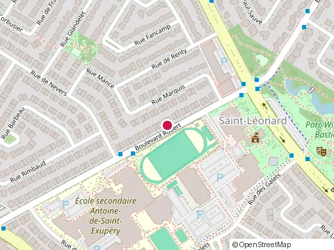 Location of Laurin Lemire at 5325 boulevard Robert, Saint-Léonard