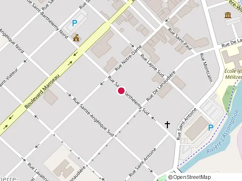 Location of Lauzon Sébastien at 110 Rue Saint-Barthélemy S, Joliette