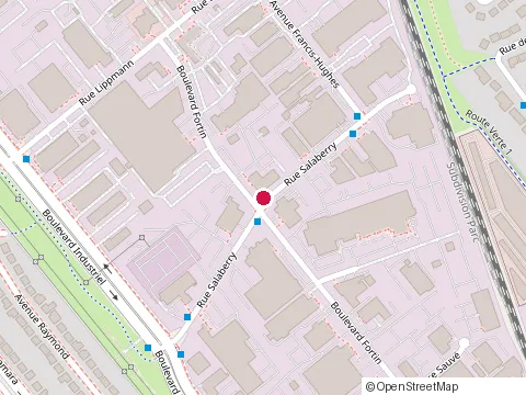 Location of Laval Auto Collision at 830 Rue Salaberry, Laval