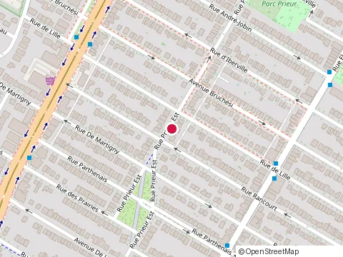 Location of Lavallee Bedard at 2330 Rue Prieur E, Montréal