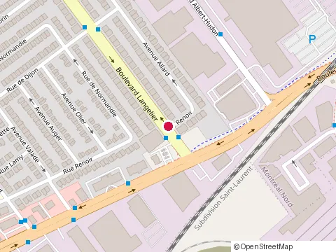 Location of Lave Auto J d 2000 Enr at 11300 boulevard Langelier, Montreal-Nord